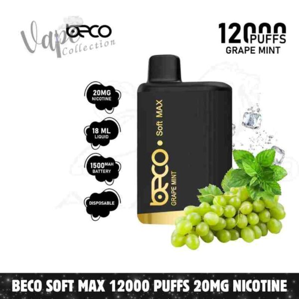 Beco Soft Max 12000 Puffs 20MG Nicotine None Rechargeable Disposable Vape In Dubi