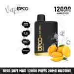 Beco Soft Max 12000 Puffs 20MG Nicotine None Rechargeable Disposable Vape In Dubi