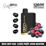 Beco Soft Max 12000 Puffs 20MG Nicotine None Rechargeable Disposable Vape In Dubi