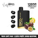 Beco Soft Max 12000 Puffs 20MG Nicotine None Rechargeable Disposable Vape In Dubi