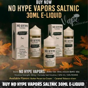 Buy No Hype Vapors Saltnic 30ml E-Liquid In Dubai