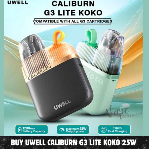 Buy Uwell Caliburn G3 Lite Koko 25W In Dubai