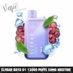 ELFBAR Raya D1 13000 Puffs 50MG Nicotine Disposable Vape In UAE – Buy Now