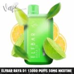 ELFBAR Raya D1 13000 Puffs 50MG Nicotine Disposable Vape In UAE – Buy Now