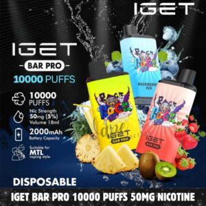 IGET Bar Pro 10000 Puffs 50MG Nicotine Disposable Vape – Buy Now