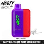 Nasty Bolt 50000 Puffs 50MG Nicotine Disposable Vape – Buy Now