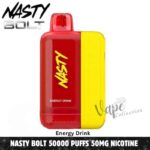 Nasty Bolt 50000 Puffs 50MG Nicotine Disposable Vape – Buy Now