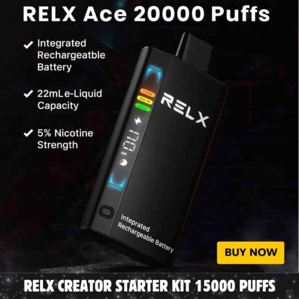 RELX Creator Starter Kit 15000 Puffs Disposable Vape In UAE – Buy Now