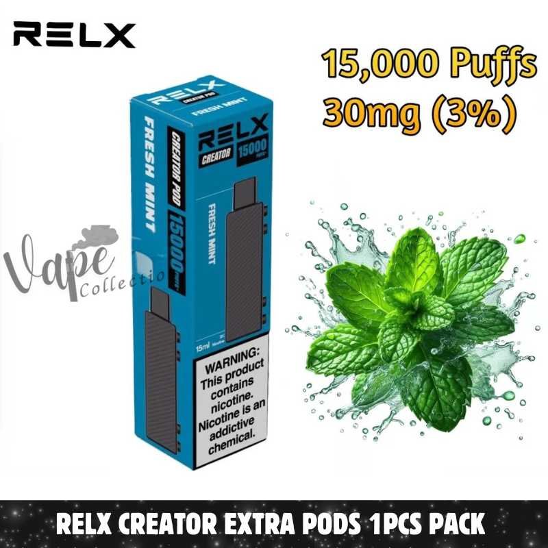 Relx-Creator-Extra-Pods-Fresh-Mint Relx-Creator-Extra-Pods-Fresh-Mint