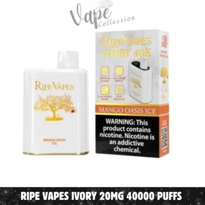 Ripe Vapes IVORY 20MG 40000 Puffs Disposable Vape In UAE – Buy Now