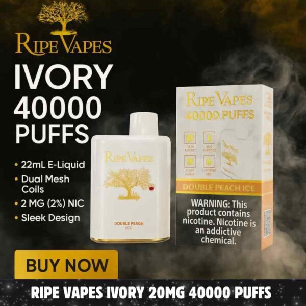Ripe Vapes IVORY 20MG 40000 Puffs Disposable Vape In UAE – Buy Now