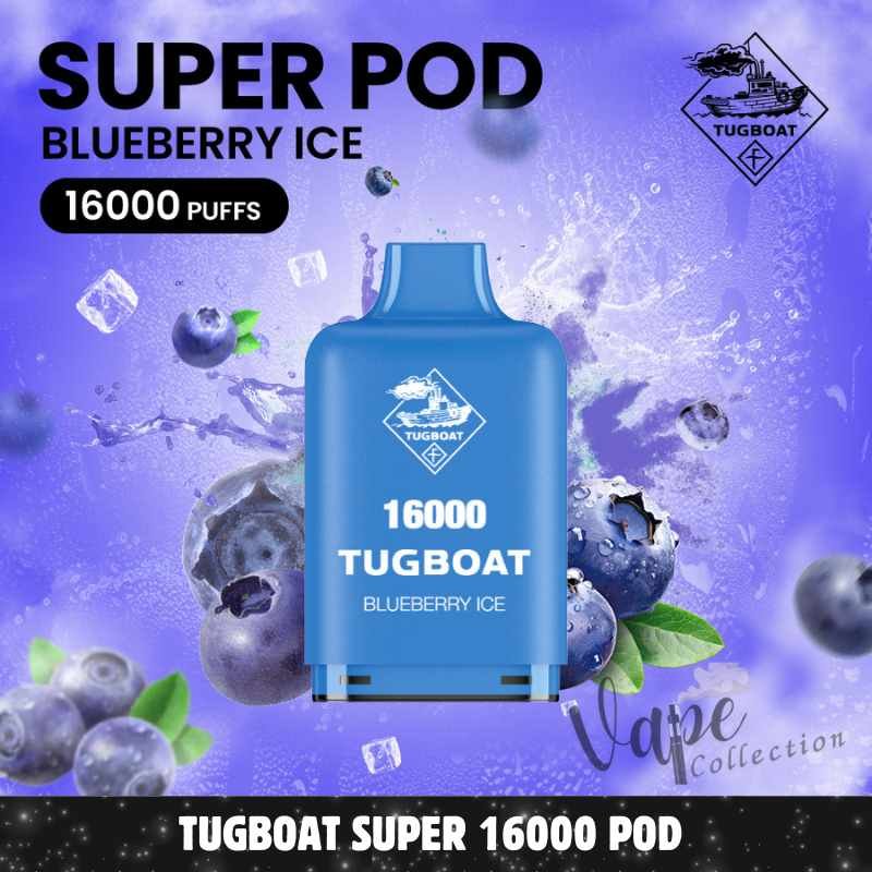 Tugboat Super 16000 Pod Cartridges 5% Nicot Tugboat Super 16000 Pod Cartridges 5% Nicot