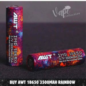 Buy AWT 18650 3500mAh battery RAINBOW In Dubai