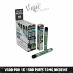 Vgod Pod 1k 1500 Puffs 50MG Nicotine Disposable Vape in Dubai - Buy Now