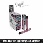 Vgod Pod 1k 1500 Puffs 50MG Nicotine Disposable Vape in Dubai - Buy Now