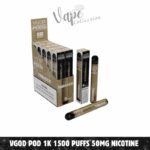 Vgod Pod 1k 1500 Puffs 50MG Nicotine Disposable Vape in Dubai - Buy Now