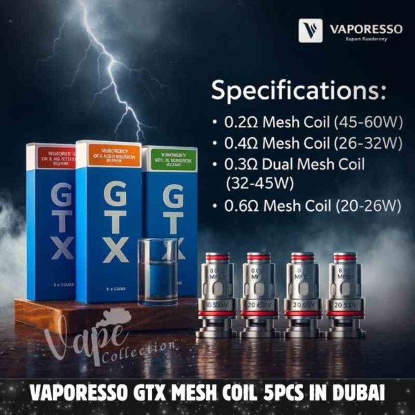 Vaporesso GTX Mesh Coil 5pcs In Dubai - Buy Now