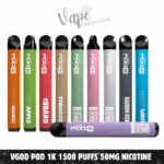 Vgod Pod 1k 1500 Puffs 50MG Nicotine Disposable Vape in Dubai - Buy Now