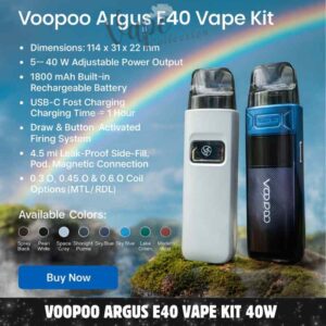 Voopoo Argus E40 Vape Kit 40W In UAE  Buy