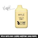 Myle Meta Box (50mg) nicotine 5000 Puffs Disposable Vape in Dubai - Buy Now