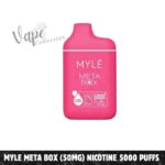 Myle Meta Box (50mg) nicotine 5000 Puffs Disposable Vape in Dubai - Buy Now