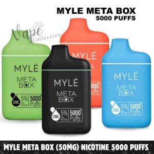 Myle Meta Box (50mg) nicotine 5000 Puffs Disposable Vape in Dubai - Buy Now