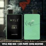 Myle Mini Box 1500 Puffs 20MG Nicotine Disposable Vape in Dubai - Buy Now