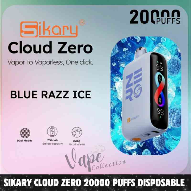 Sikary Cloud Zero 20000 Puffs Disposable Vape 20mg in Dubai – Buy Now