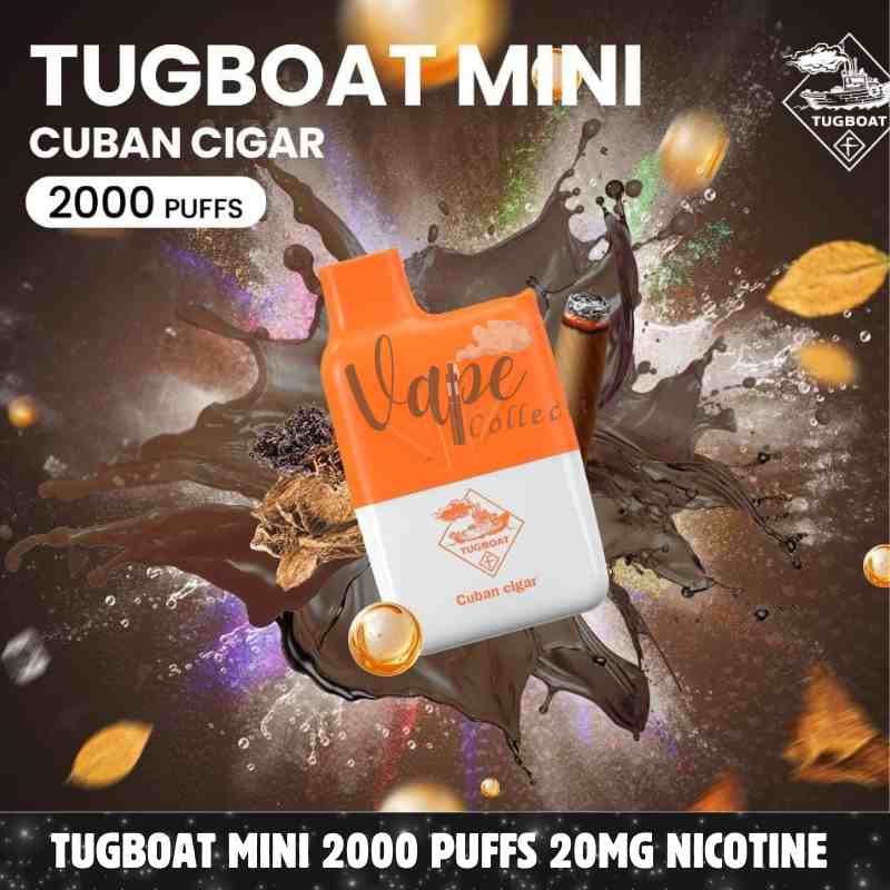 Tugboat Mini 2000 Puffs 20MG Nicotine None Rechargeable Disposable Vape in Dubai