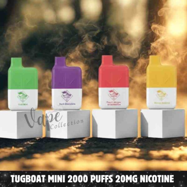 Tugboat Mini 2000 Puffs 20MG Nicotine None Rechargeable Disposable Vape in Dubai