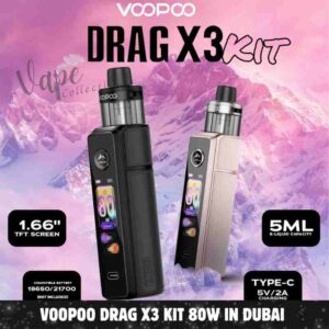 VooPoo Drag X3 Kit 80w In Dubai - Buy Now