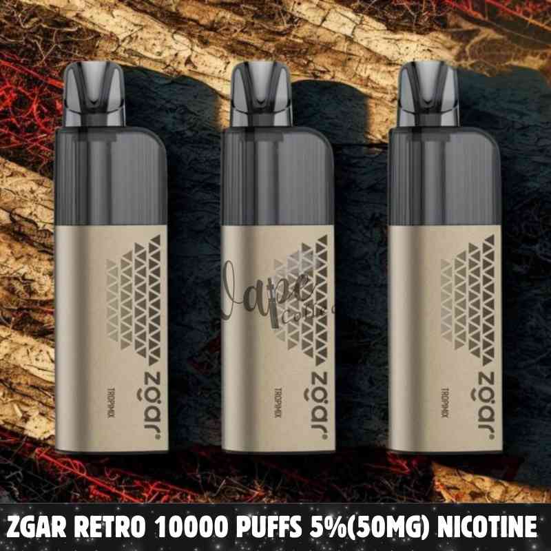 ZGAR Retro 10000 Puffs 5%(50mg) Nicotine Disposable Vape in Dubai - Buy Now
