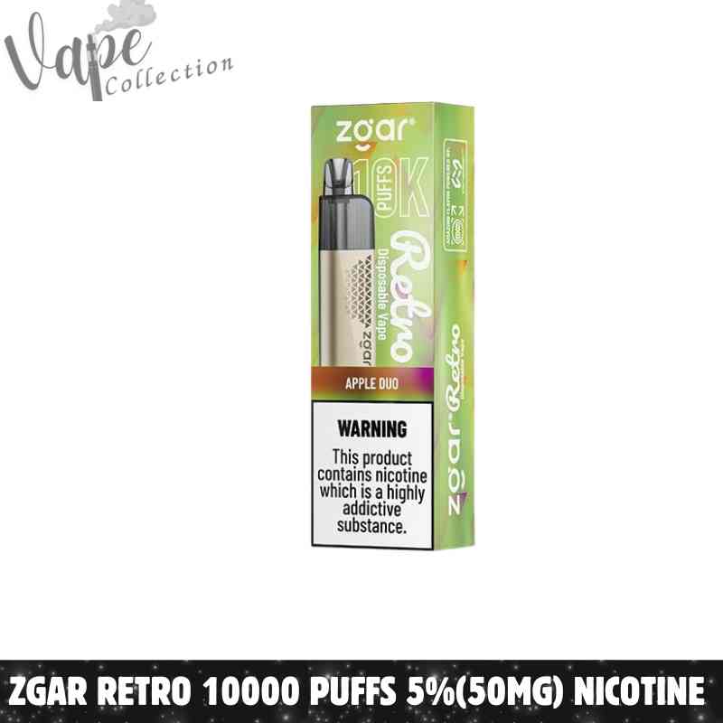 ZGAR Retro 10000 Puffs 5%(50mg) Nicotine Disposable Vape in Dubai - Buy Now