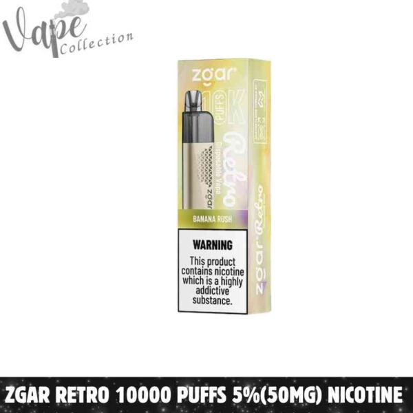 ZGAR Retro 10000 Puffs 5%(50mg) Nicotine Disposable Vape in Dubai - Buy Now