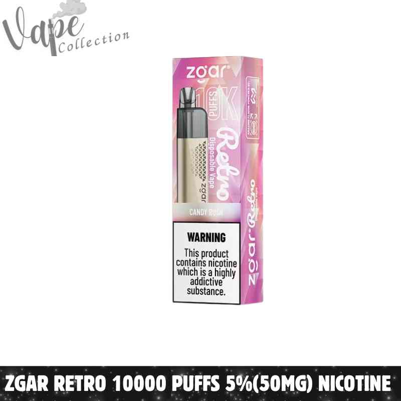 ZGAR Retro 10000 Puffs 5%(50mg) Nicotine Disposable Vape in Dubai - Buy Now