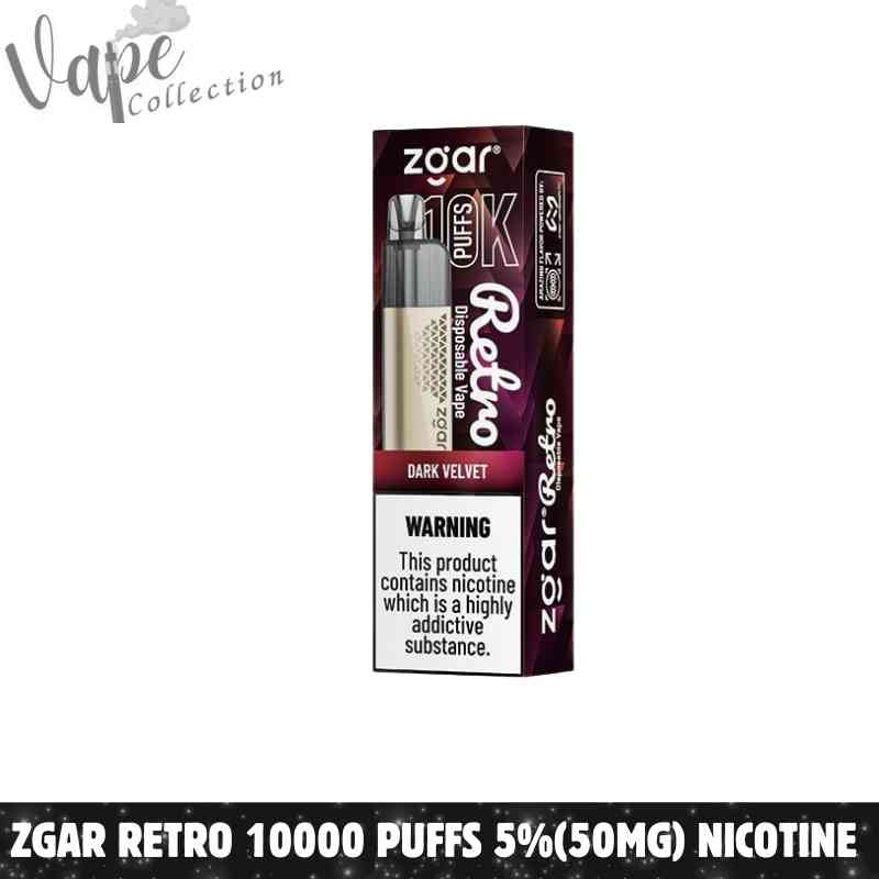 ZGAR Retro 10000 Puffs 5%(50mg) Nicotine Disposable Vape in Dubai - Buy Now