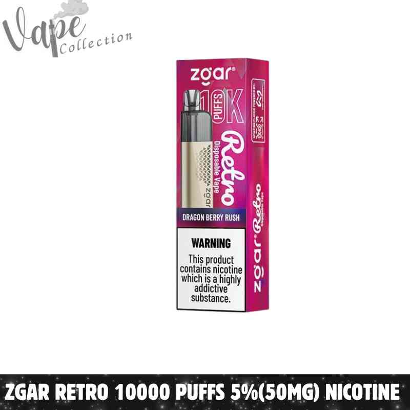 ZGAR Retro 10000 Puffs 5%(50mg) Nicotine Disposable Vape in Dubai - Buy Now