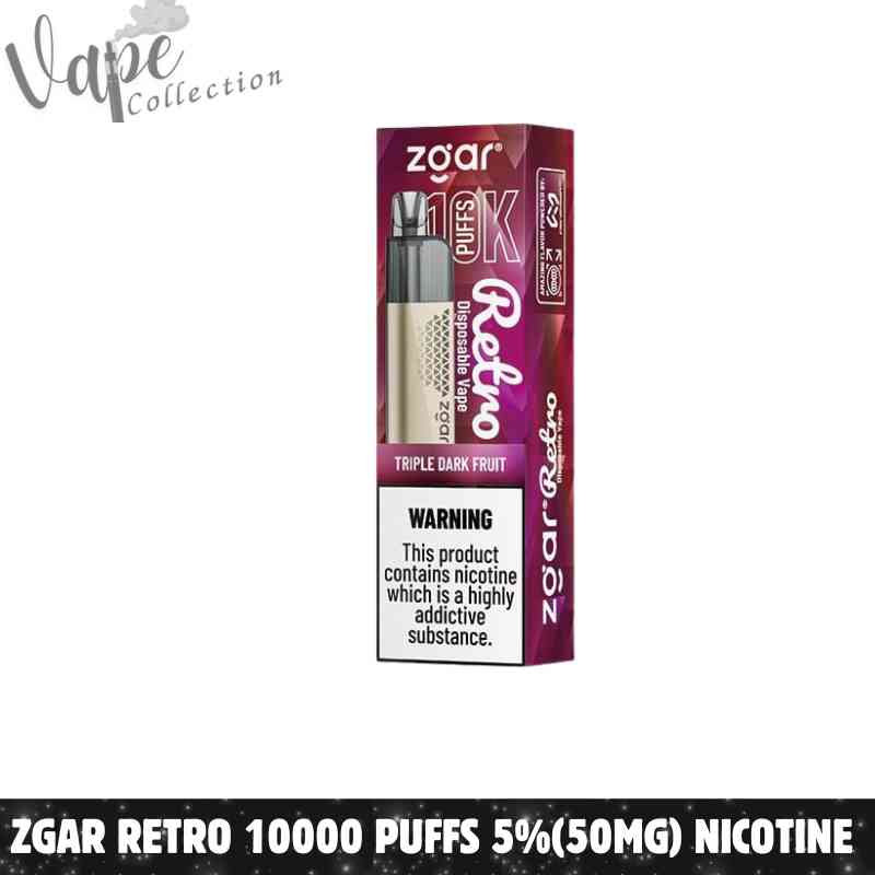 ZGAR Retro 10000 Puffs 5%(50mg) Nicotine Disposable Vape in Dubai - Buy Now