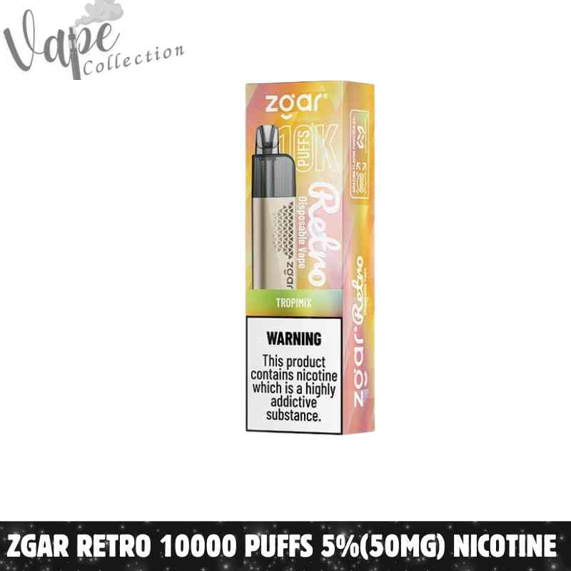 ZGAR Retro 10000 Puffs 5%(50mg) Nicotine Disposable Vape in Dubai - Buy Now