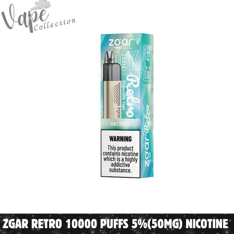 ZGAR Retro 10000 Puffs 5%(50mg) Nicotine Disposable Vape in Dubai - Buy Now
