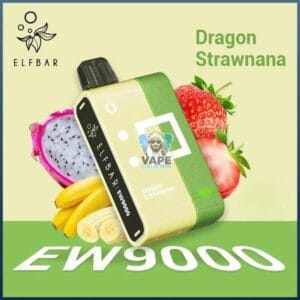 Elfbar ew 9000 puffs 50mg nicotine pods without battery pack-dragon strawnana