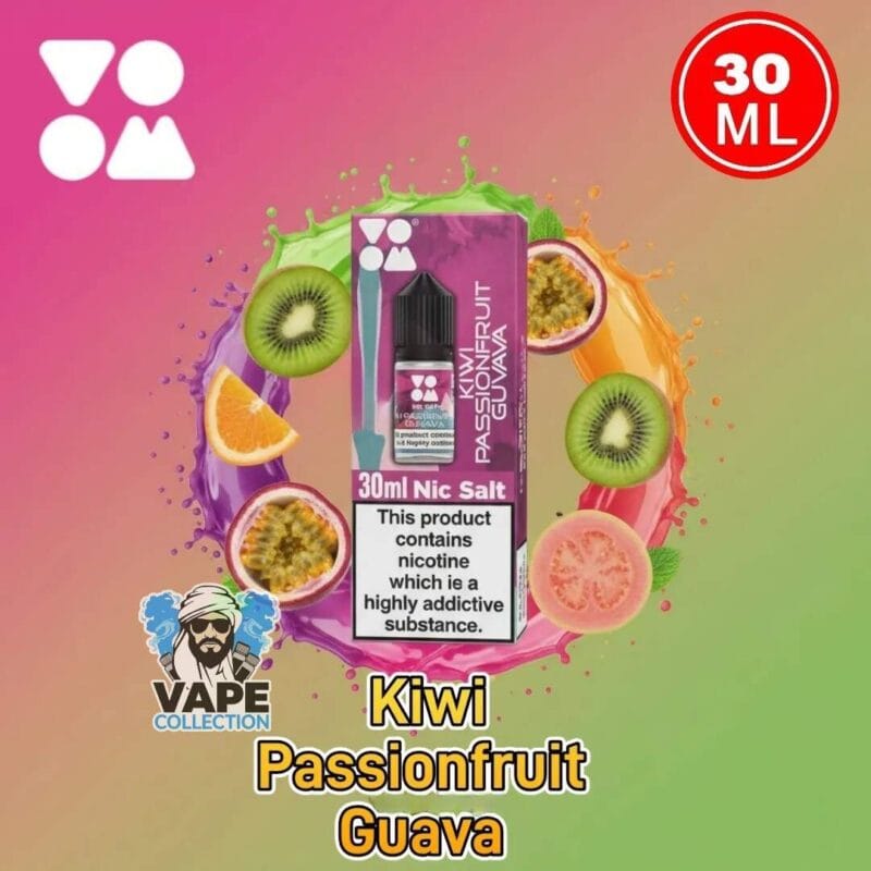 Voom Salt Nicotine 30mg 30ml in the UAE KIWI PASSIONFRUIT GUAVA