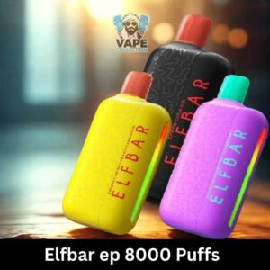 Elfbar ep 8000 Puffs 5%(50mg) None Rechargeable Disposable Vape