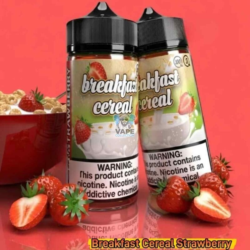 JDI 100ml Premium Vape Liquid 3mg Nicotine In The UAE BREAKFAST CEREAL STRAWBERRY