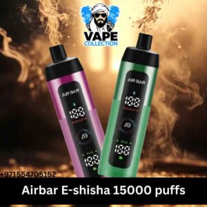 Airbar E-shisha 15000 puffs 3mg nicotine DTL vape