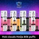 Hok clouds HoQa 80k puffs 5% nicotine shisha based vape