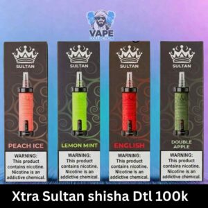 Xtra Sultan shisha Dtl 100k puffs 2mg nicotine triple mesh vape