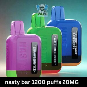 nasty bar 1200 puffs 20MG nicotine none rechargeable vape