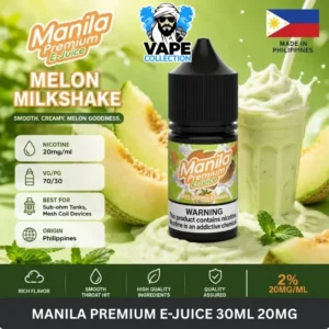 Manila Premium Salt Nic 30ml 20MG Vape Juice (1)