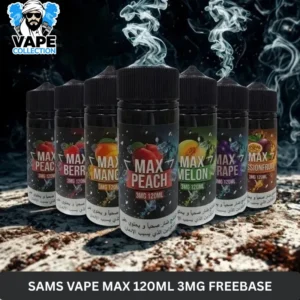 SAMS Vape Max 120ml 3mg Freebase E-Liquid (1)